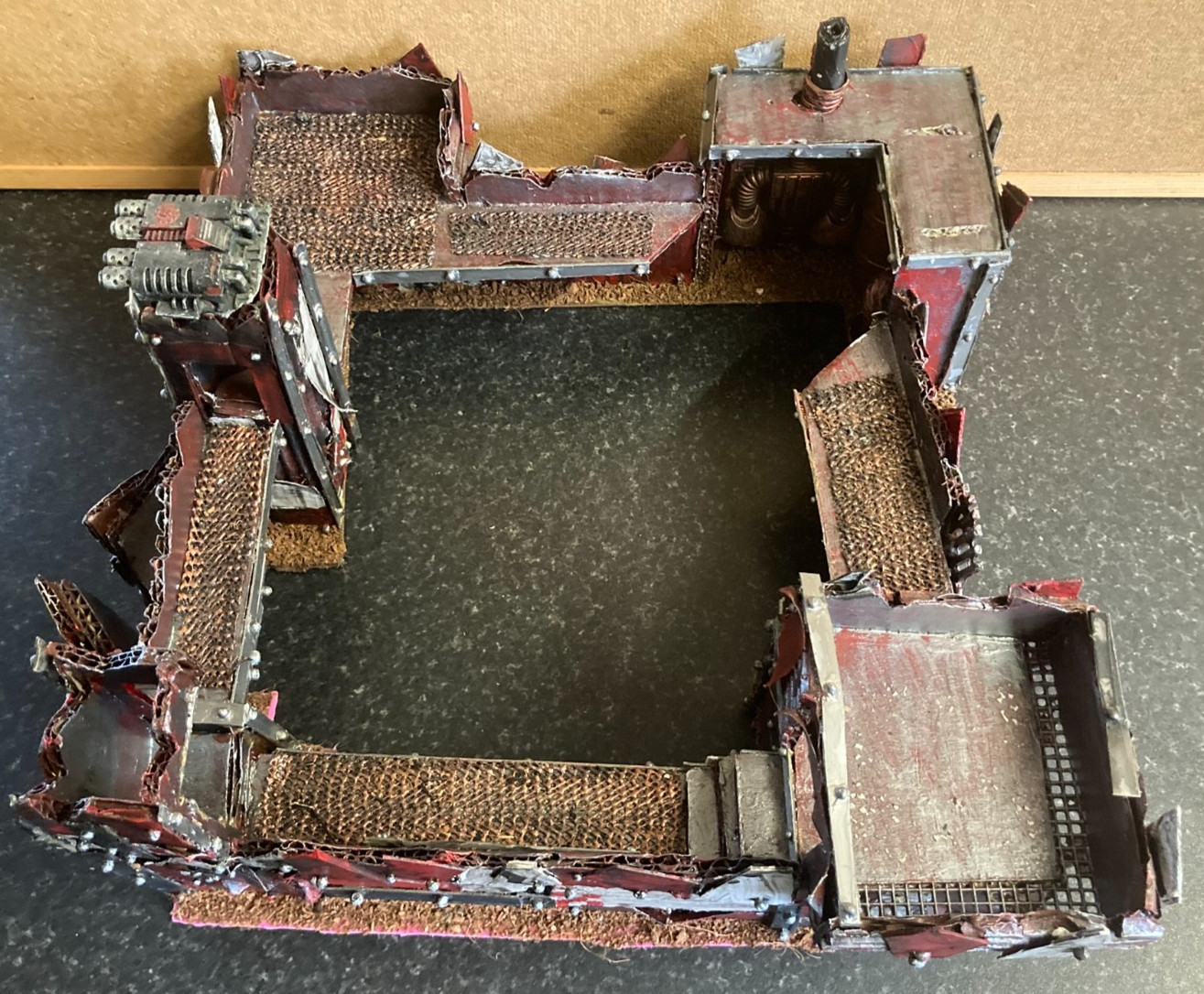 Warhammer 40k ORK FORT STRONGHOLD Building Terrain Scenery Custom Made Excellent