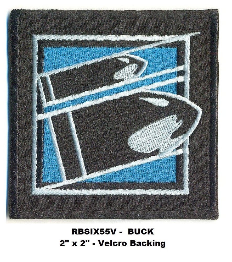 RAINBOW SIX BUCK PATCH WITH HOOK BACKING  - RBSIX55V