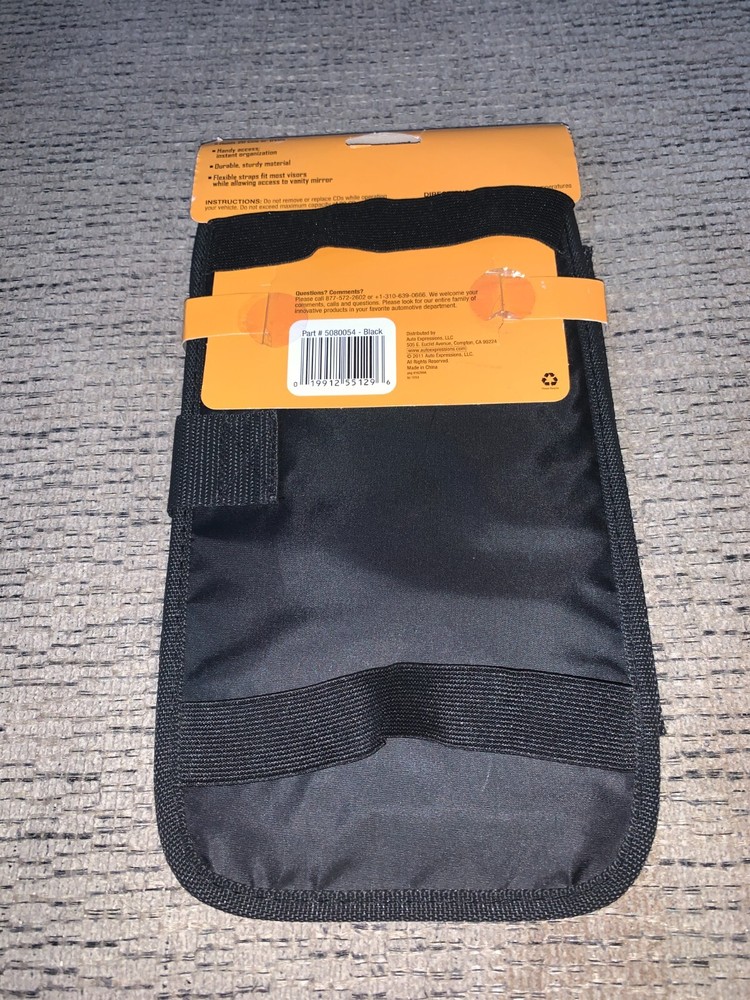 Auto Expressions 20 CD & DVD Visor Organizer Protector 20 Discs