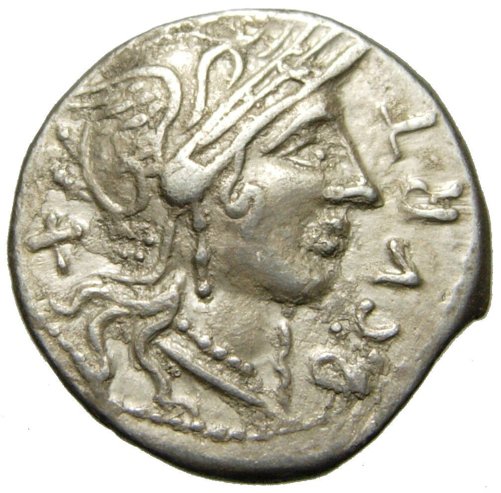 Roman Republic Q. Curtius & M. Junius Silanus AR Denarius (116-115 BC)