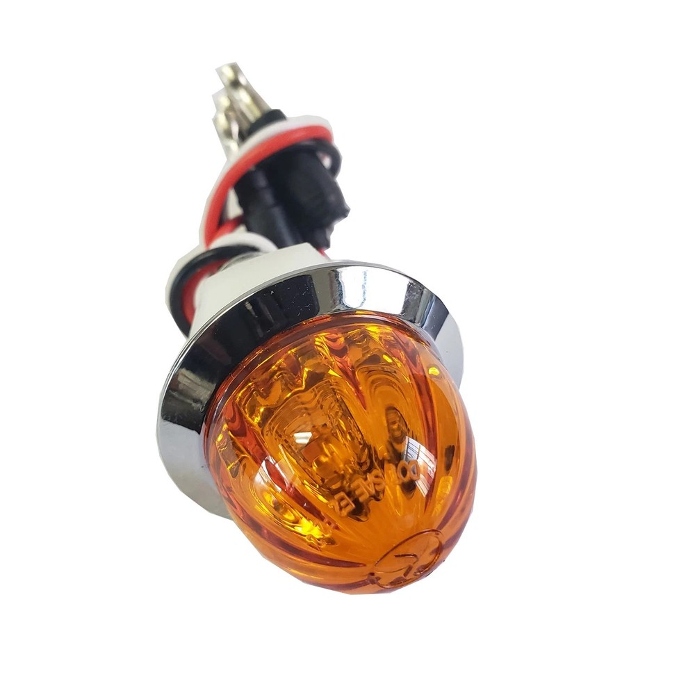 Mini 3/4" Watermelon Clearance Light (ABMBER) Dual Function High/Low Brightness