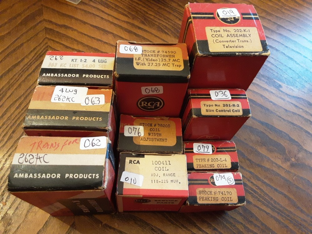 NOS RCA ambassador Coil Coils