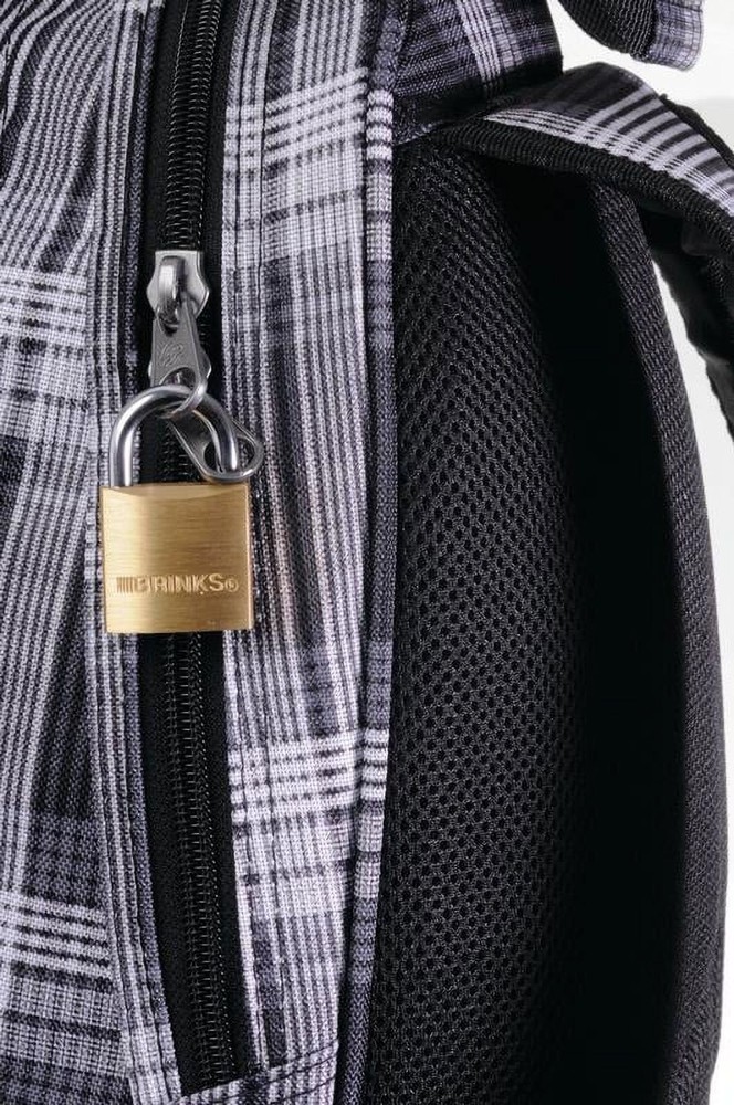 (3 pack) Brinks Solid Brass 30mm Keyed Padlock with 5/8in Shackle