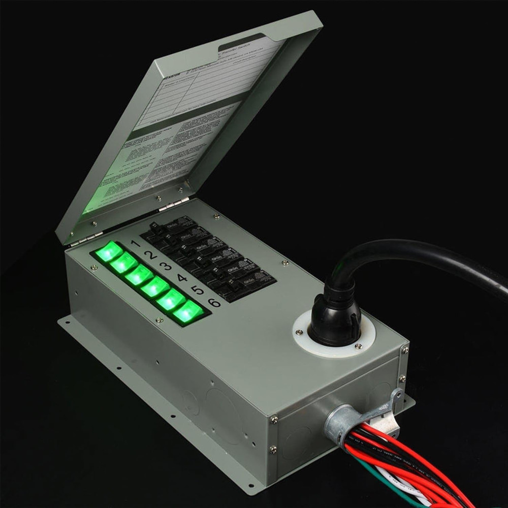 Nature'S Generator Transfer Switch 6 Circuits 120V 30A Non-Automatic UL Power Tr