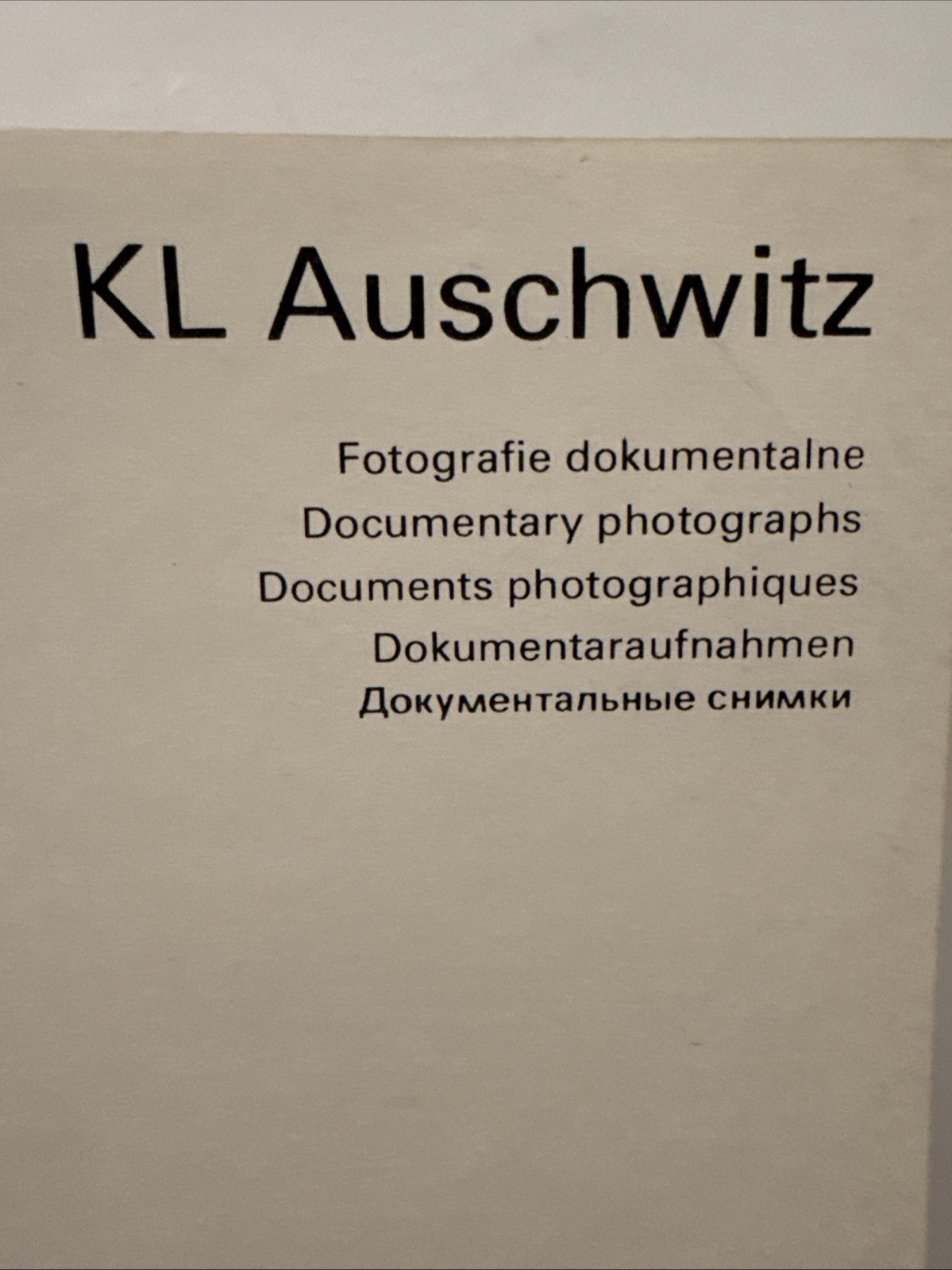 KL Auschwitz Documentary Photographs Book 1980 Holocaust WWII Camp Poland