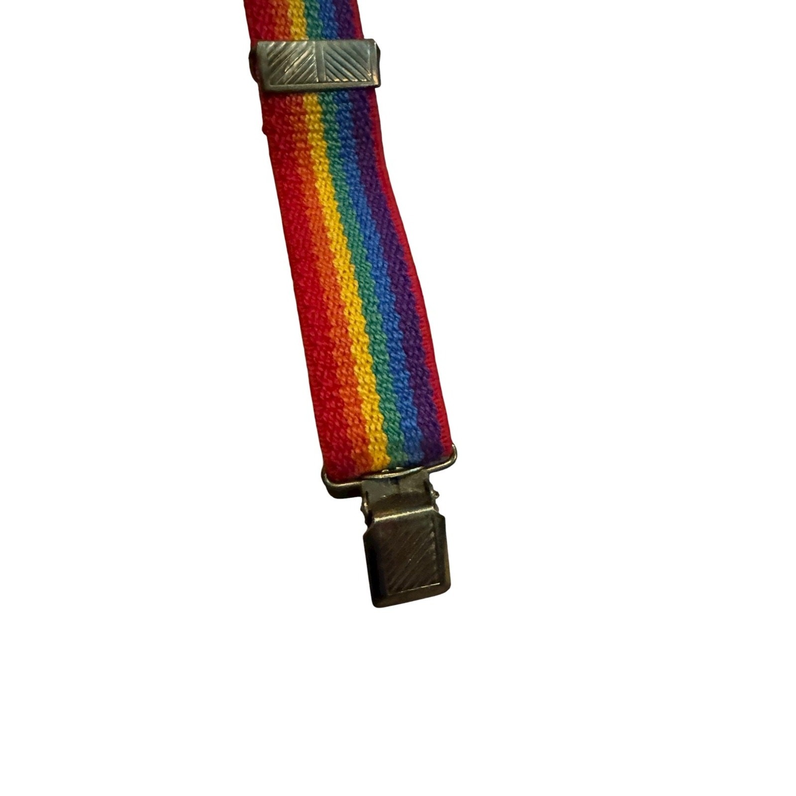 VTG Kids Rainbow Suspenders Adjustable Elastic Clip-On Pride Costume Accessory