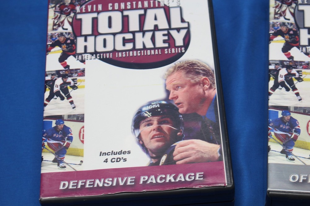 Kevin Constantine's Total Hockey OFFENSIVE Pkg + Defensive Pkg (2004, PC/Mac CD)