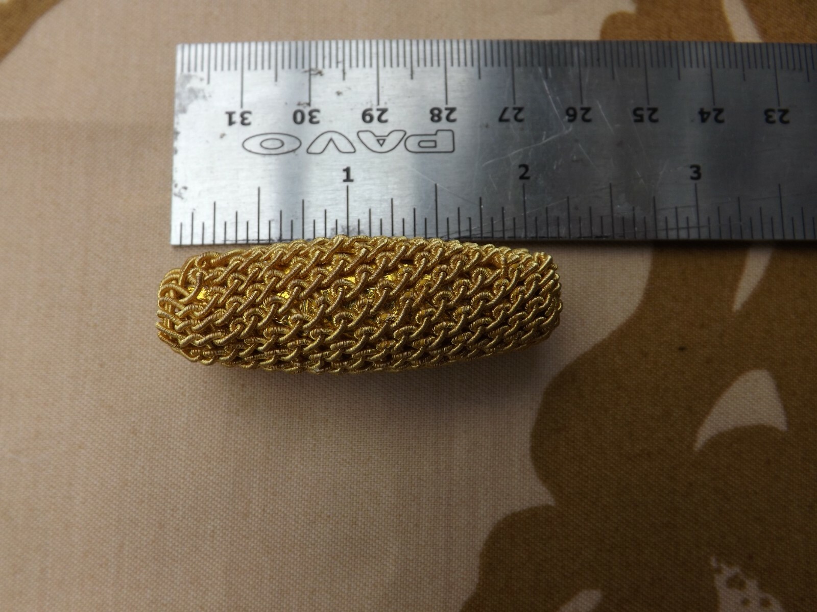 British Army Gold netted Olivettes Toggles for Victorian Hussar Officers tunics