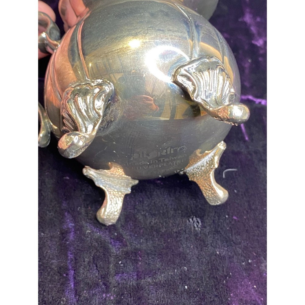 Vintage Pitgrira Silver Plated Footed Creamer