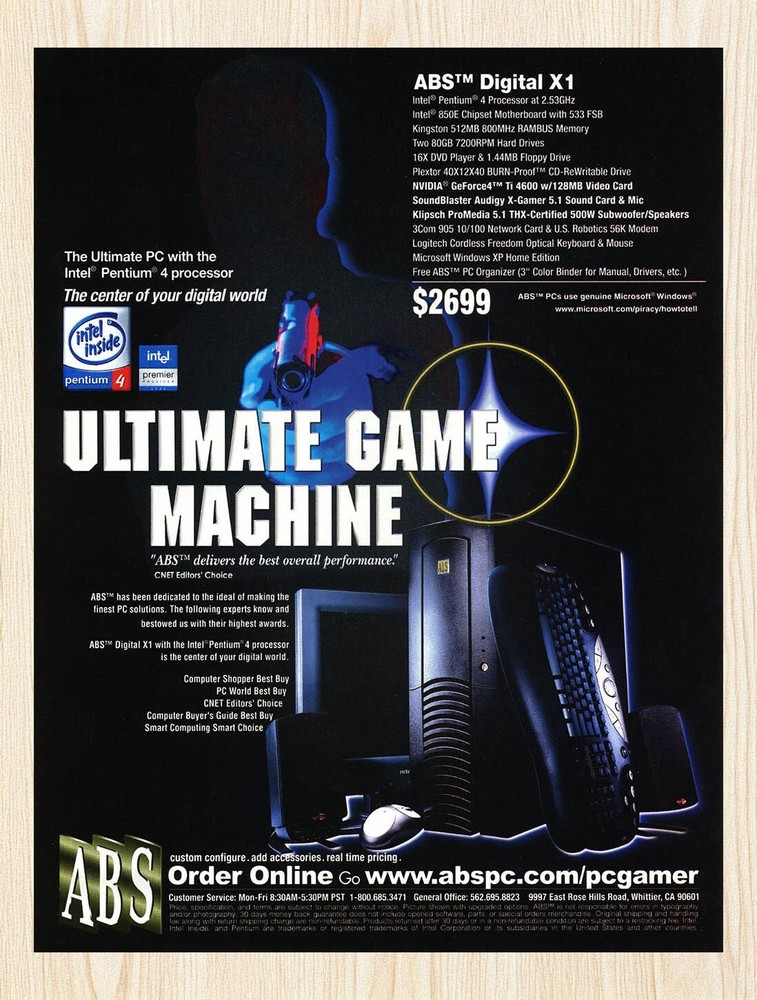 2001 ABS Digital X1 Original Advertisement v1