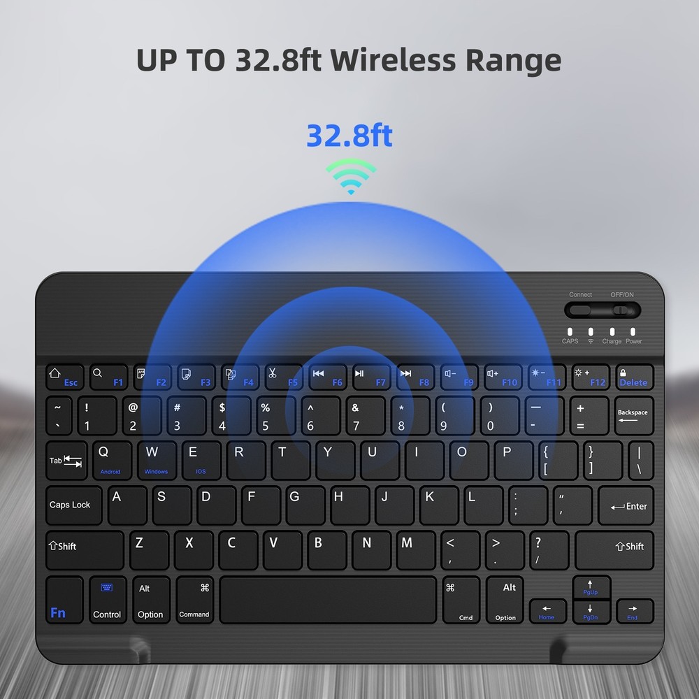 Wireless Bluetooth Keyboard and Mouse Set Rechargeable for iPad Laptop Mac PC