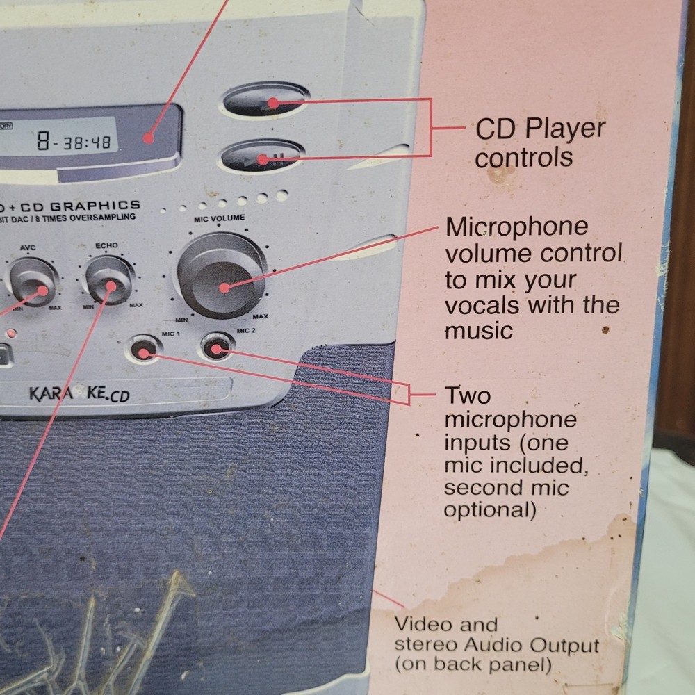 Karaoke Cd Graphics Player WK-021 In Box