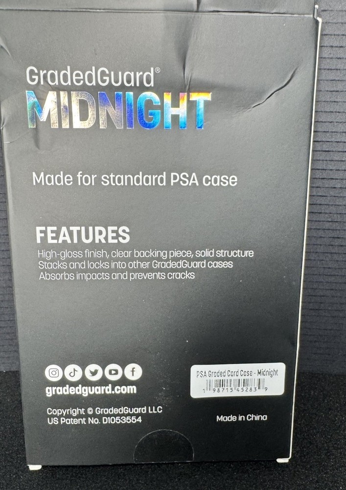 GradedGuard PSA Graded Card Case Guard Protector MIDNIGHT Limited Edition
