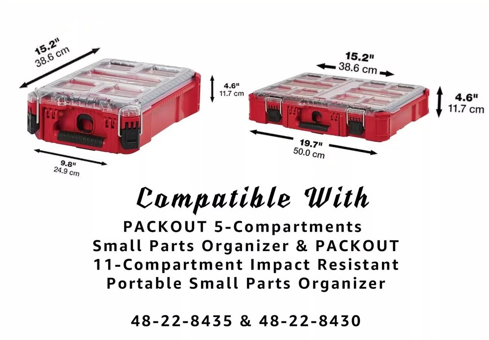 Packout Impact Socket SAE/Metric Insert for Compact Organiser (RED)