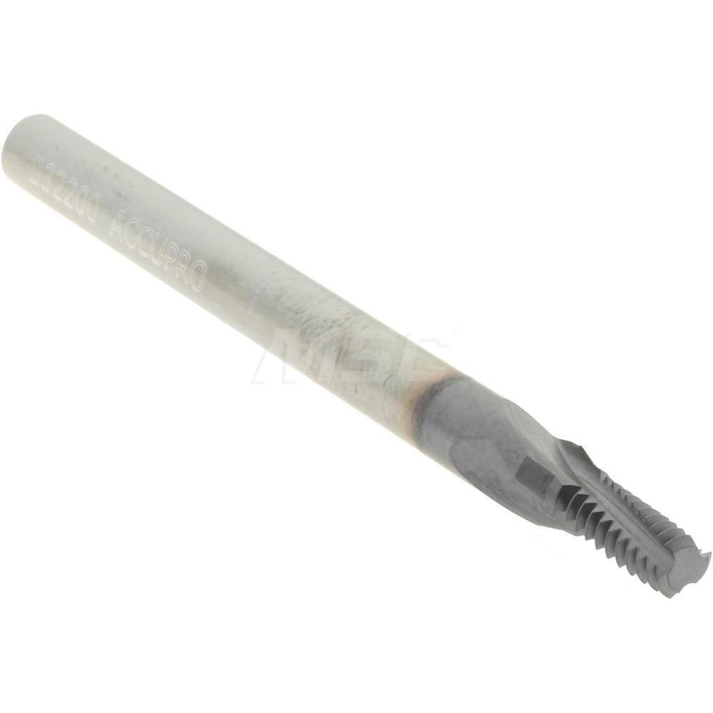 Accupro #10-32 Internal 3-Flute Solid Carbide Helical Flute Thread Mill TiAlN...