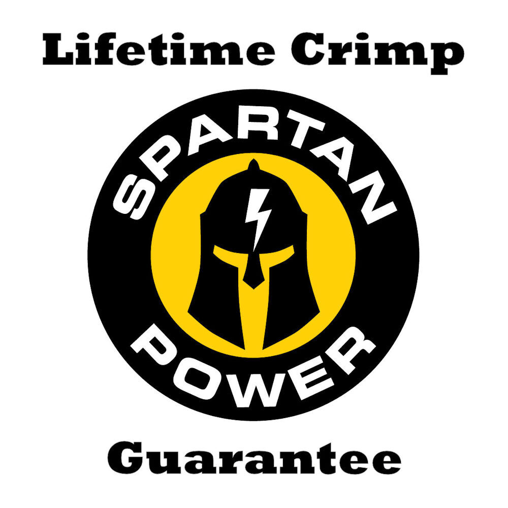 Spartan Power 1/0 0 AWG Battery Cables Made in the USA! Terminated 5/16" or 3/8"