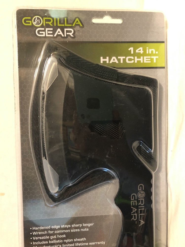 Gorilla Gear 14" Hatchet....New in Package