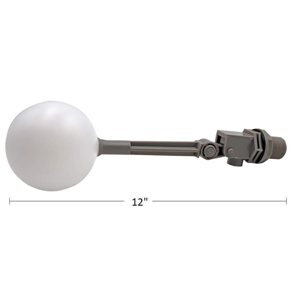 MACGOAL Water Float Valve with Adjustable Arm Grey Float Ball Valve 3/4 Float...