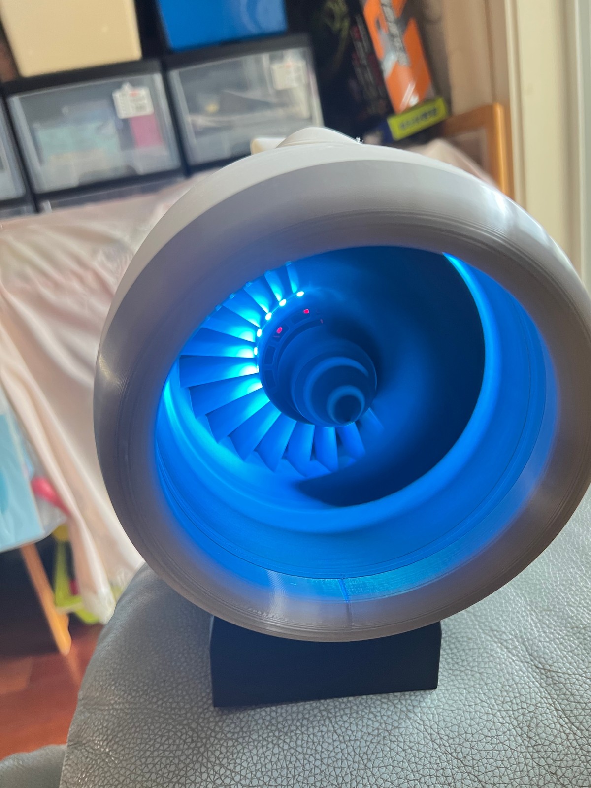 1/24 Mini C919 CFM-LEAP 1B Aviation Electric Aircraft Engine Finished Model Gift