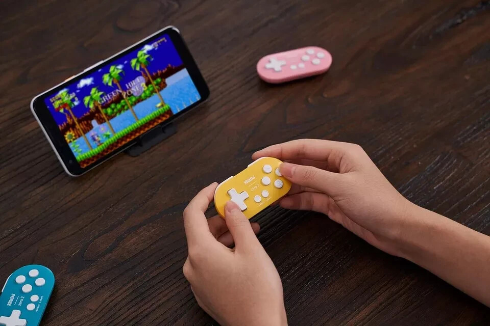 8BitDo Zero 2 Bluetooth Gamepad for Switch, PC, and Android (Yellow)