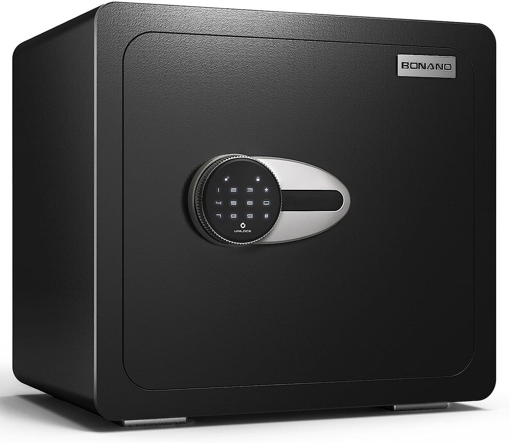 BONANO 1.6 CUB FIREPROOF SAFE WITH MUTE FUNCTION DIGITAL TOUCH SCREEN Keypad
