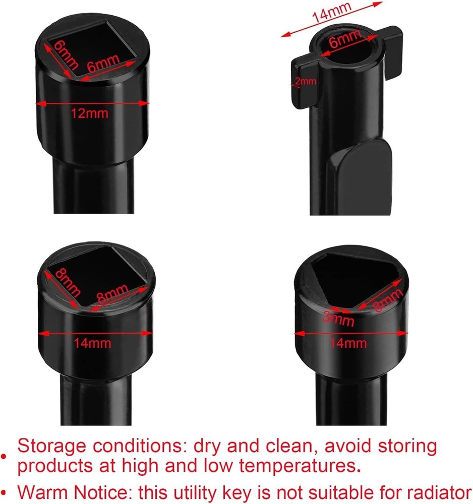 4-Way Multifunctional Utility Key - Lightweight Zinc Tool for Versatile Use