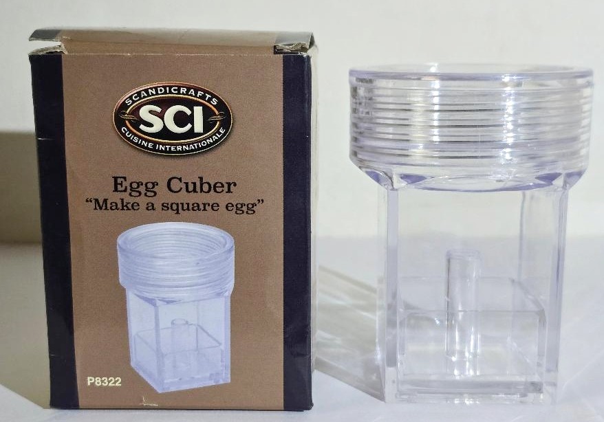Egg Cuber Kitchen Tool Scandicrafts P8322 "Make A Square Egg" Boxed