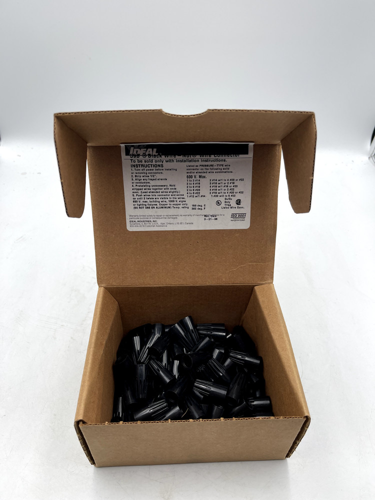 IDEAL Electrical 30-059 Model 59B High-Temp Wire-Nut Wire Connectors (100 Pack)