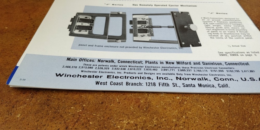 1950s Winchester Electronics ~ Catalog No.359 ~Electronics Connectors Terminals