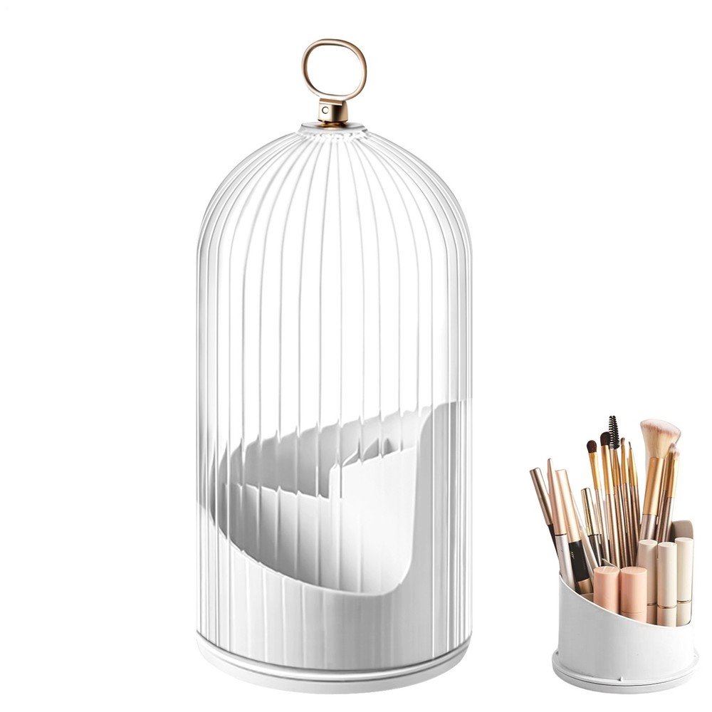 Concealed Toothbrush Holder Bathroom Organizer For Dressing Table Rotating Fine