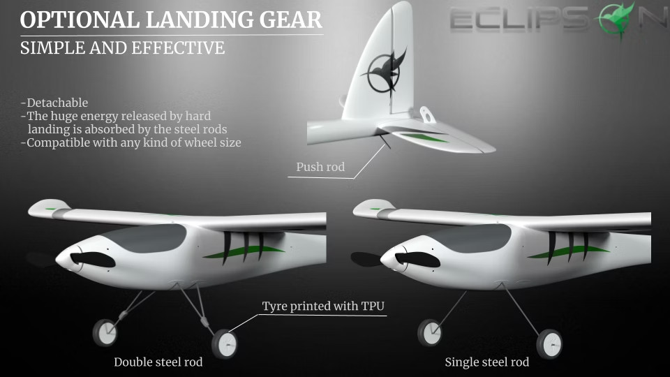 The Ravens Forge Eclipson Model A 3D Printed PLA RC Airplane Kit