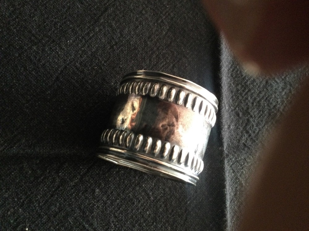 Antique 603 Sterling silver napkin ring holder