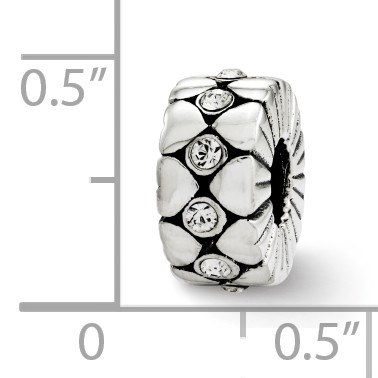 Silver Reflections Crystal Bead QRS2743