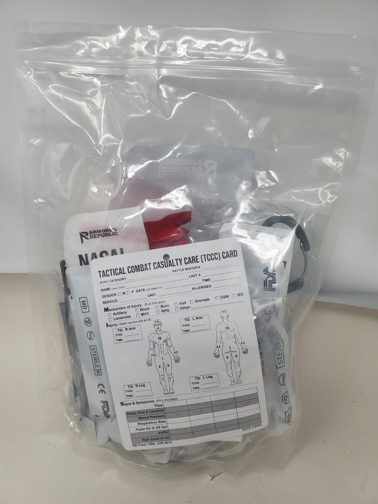 Armored Republic FULL IFAK First Aid Pouch REFILL KIT