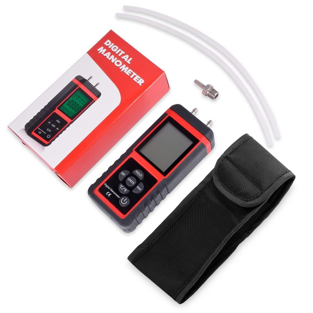 Digital Manometer HVAC Air Pressure Meter PRO