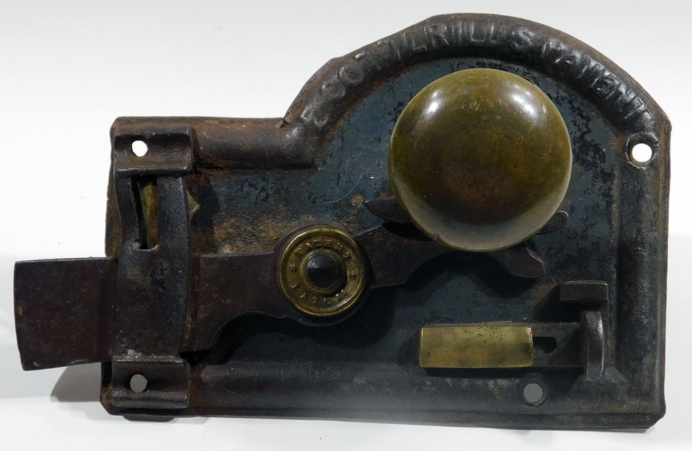 1846 Edwin Cotterill Signed Patented Plate Latch