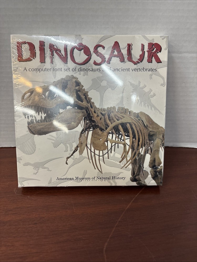 Dinosaur “Computer Font Set”- 3.5 Disk For Mac OS ***Sealed