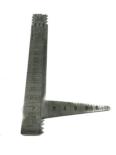 Drill Pipe Connection Thread Identification Ruler with Nozzle Gauge () 1