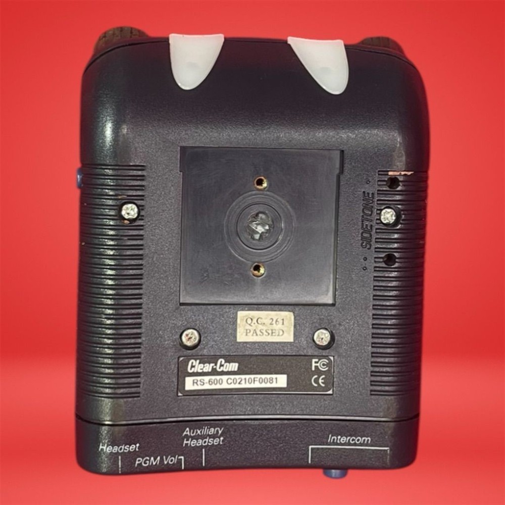 Clear-Com RS-602 Single-Channel Intercom Beltpack Compact & Durable Design