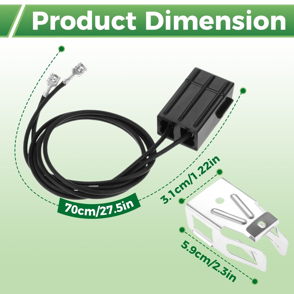 2 Pack WB2X8228 Element Receptacle and Wire Kit Replacement for Black-2