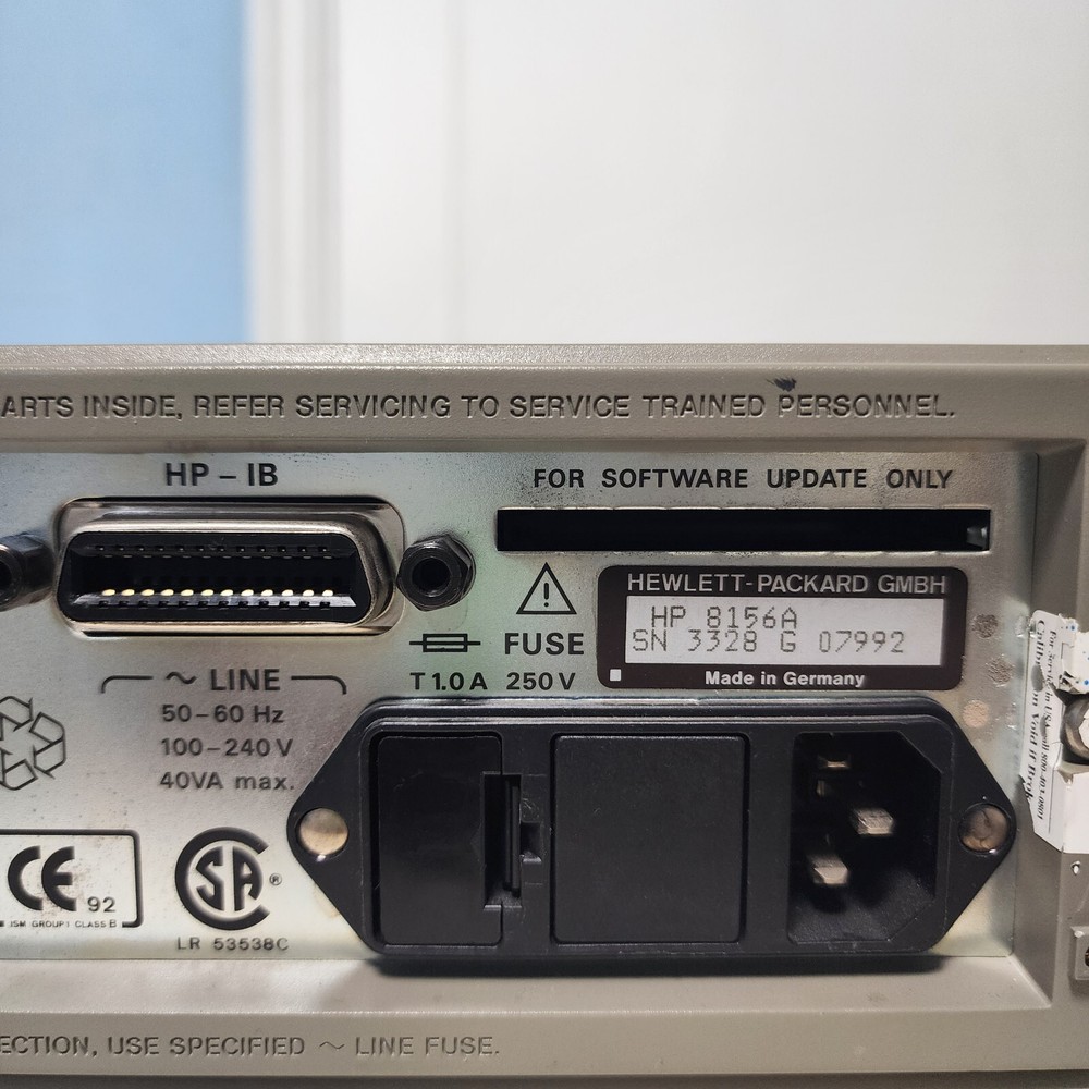 HP 8156A Optical Attenuator Option 101