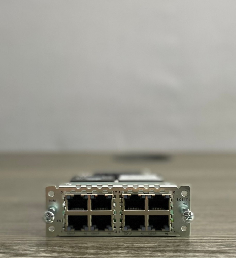 Cisco NIM-8CE1T1-PRI 8 port Multiflex Trunk Voice/Channelized Data T1/E1 Module