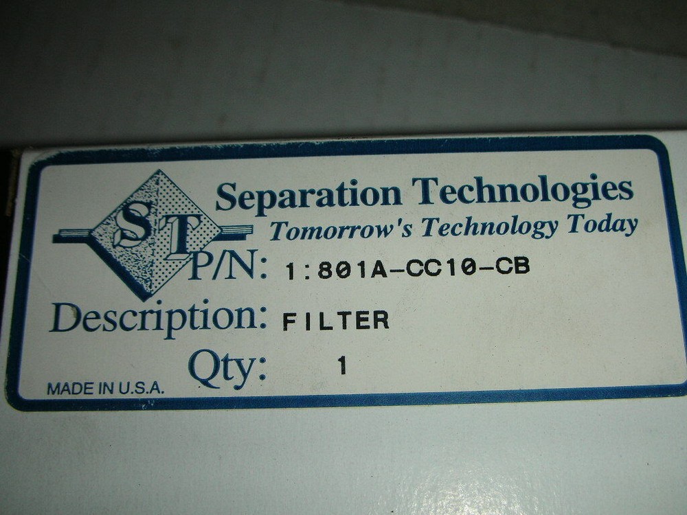 Separation Technologies 801A-CC10-CB Filter NOS!! 1-Pc.