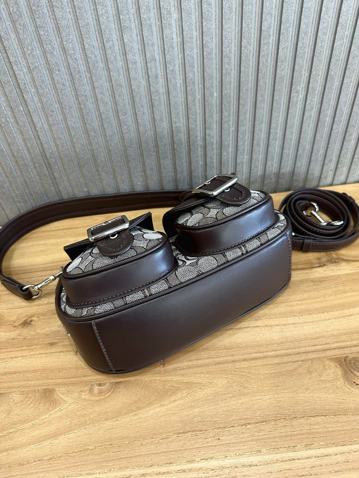 COACH CBJ00 Ashton Bag In Signature Jacquard Oak/Maple Outlet NEW Free shipping