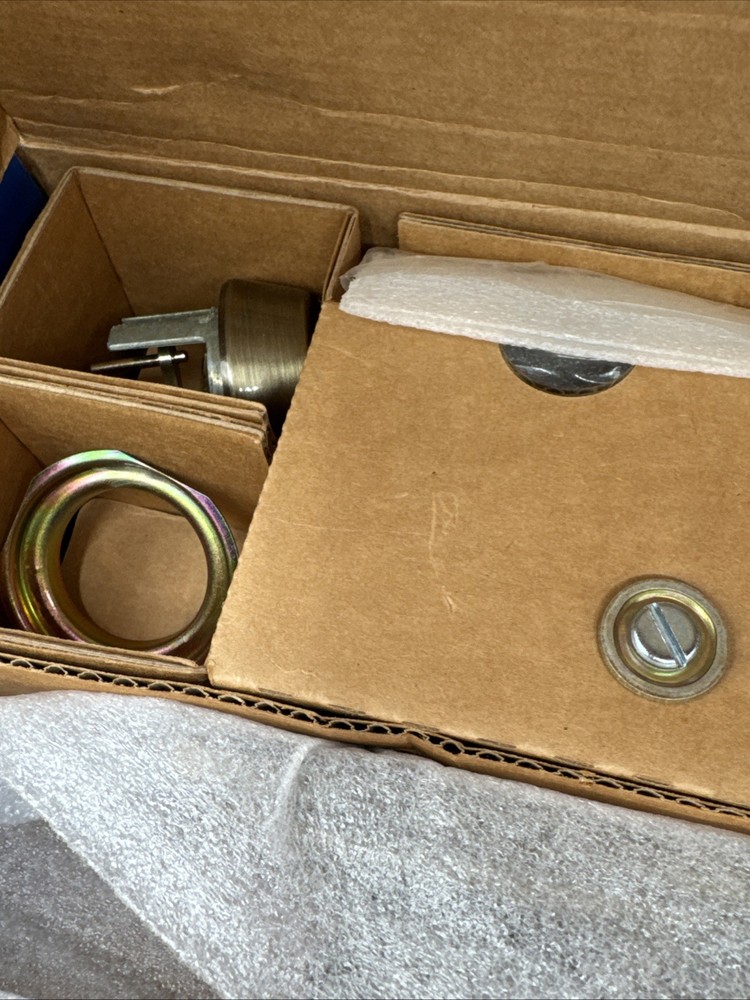 Schlage Maximum Security Deadbolt Lock Kit Solid Brass Cylinder Pick Resistant