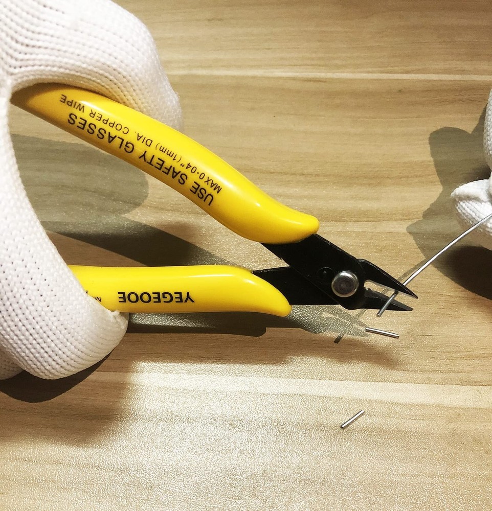 Flush Wire Cutter, 10PACK Precision Diagonal Cutting Pliers Small Wire Cutter...