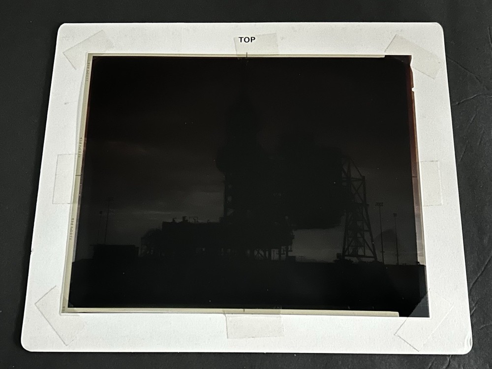 1982 NASA KSC Space Shuttle Columbia STS-4 Launchpad Presentation Transparency