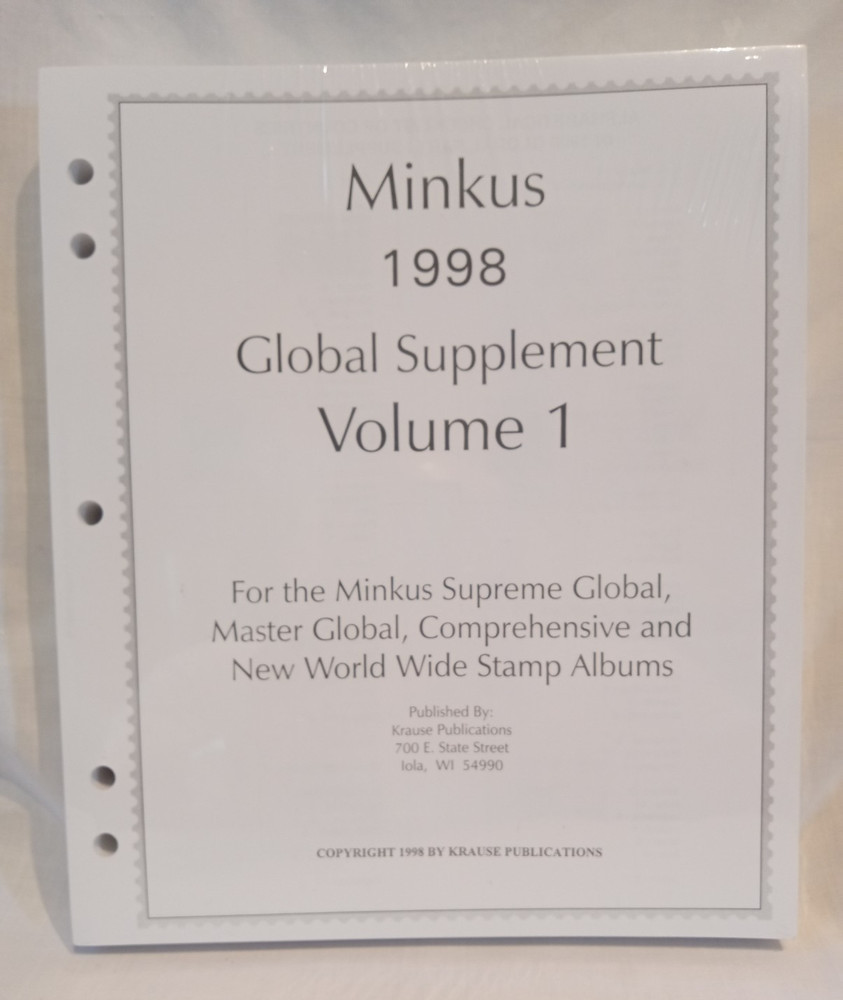 Minkus 1998 Global Supplement Part 1 New in Shrink Wrap See Photos & Description