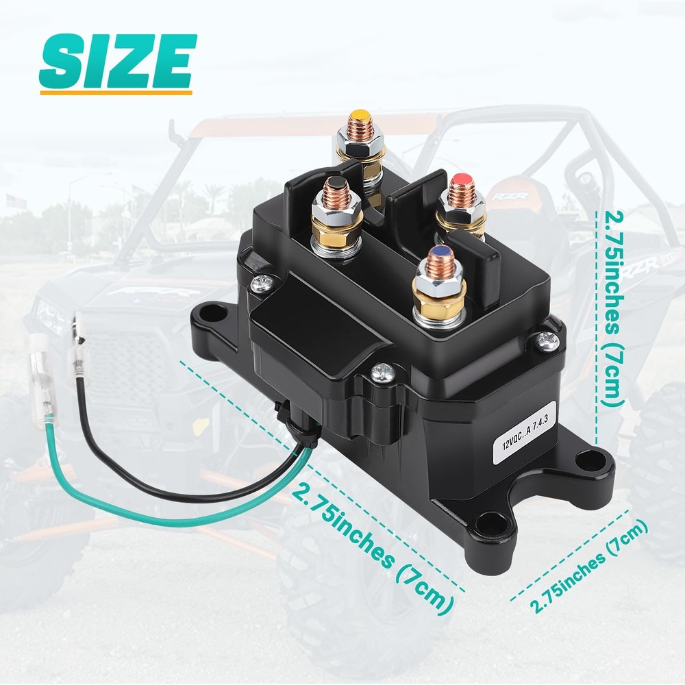 Winch Solenoid Relay Contactor 12V 250A