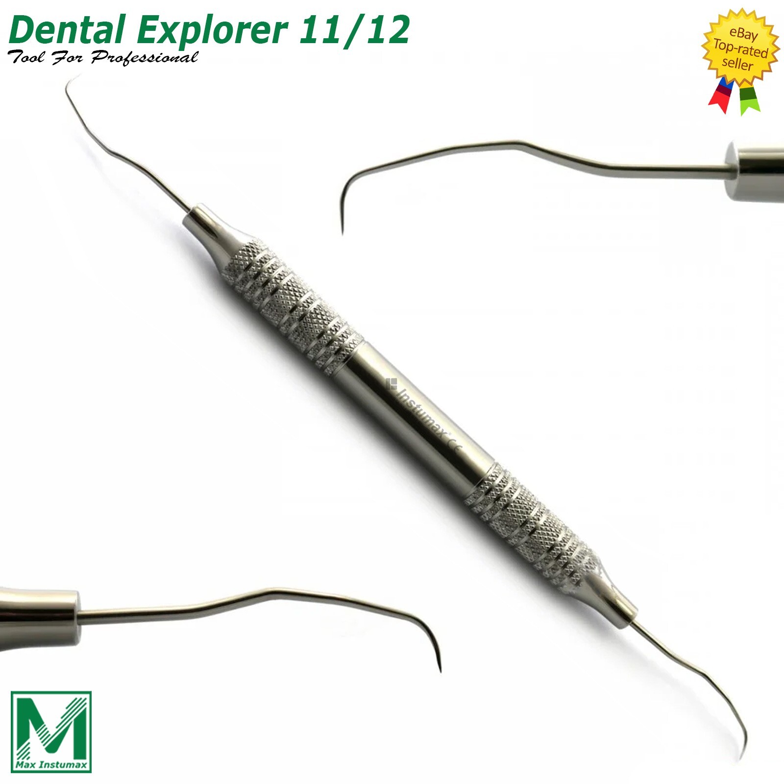Dental Explorer 11/12 Probe Sickle Endo Diagnostic Surgical Denture Instruments